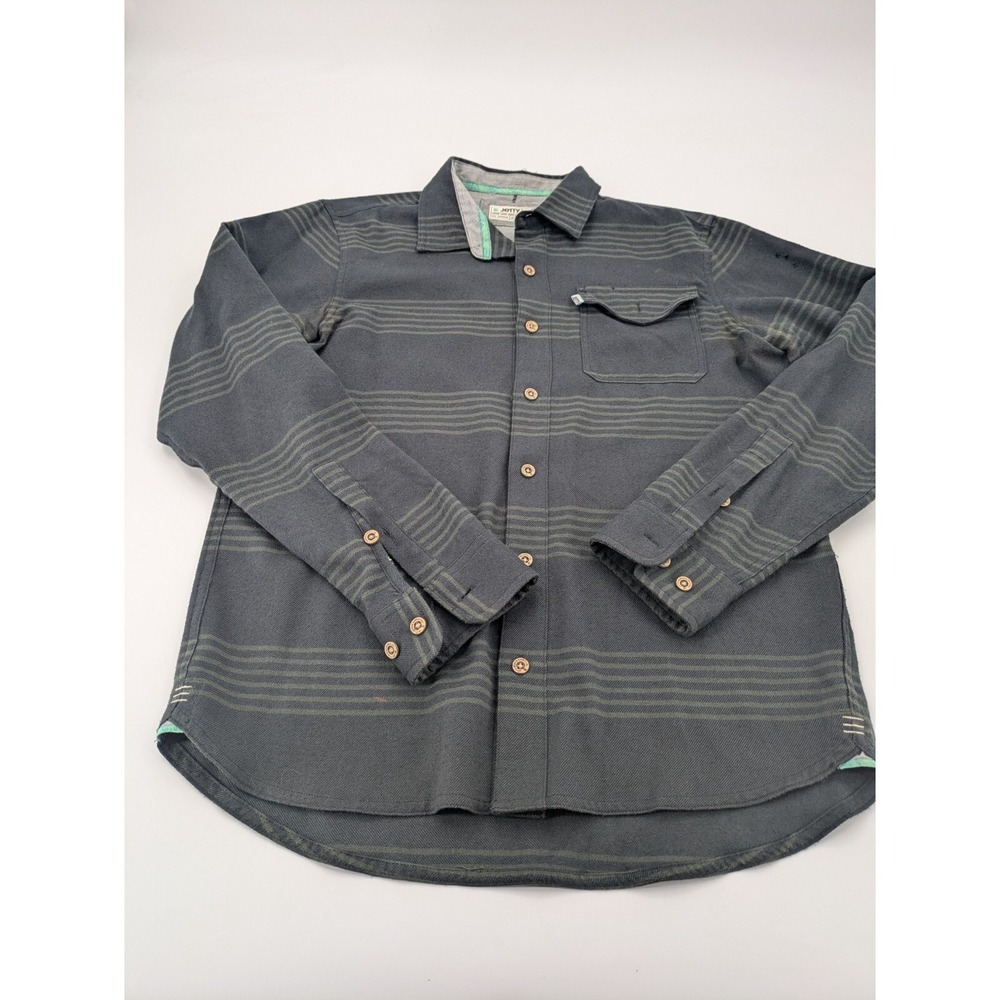 Jetty Breaker Button-Up Flannel Shirt Men's Medium Plaid‎ 100% Organic Cotton